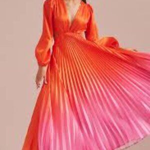 Delfi Collective Long-Sleeve Ombre Maxi Dress (Like New)